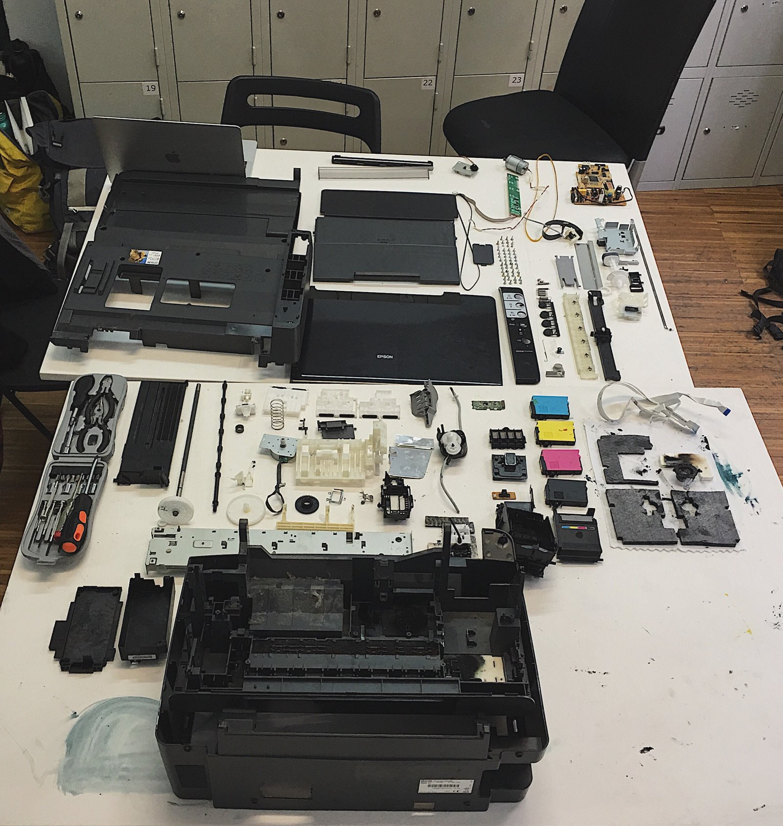 Guts of an old Epson printer